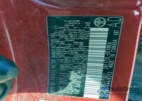 2017 Toyota Corolla L z USA, uszkodzony, nr VIN 2T1BURHE7HC871271